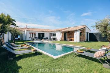 Location de vacances pour 10 personnes, avec jardin et terrasse à Saint-Clément-des-Baleines