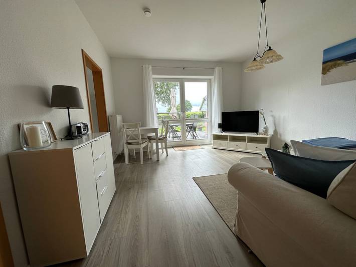 Ferienwohnung für 3 Personen, mit Terrasse und Garten am Nord-Ostsee-Kanal