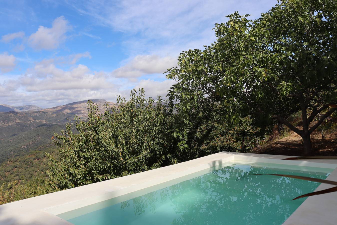 Cabane 'Mirlo Blanco' avec vue sur la montagne, piscine partagée et terrasse privée in Jubrique, Province de Málaga