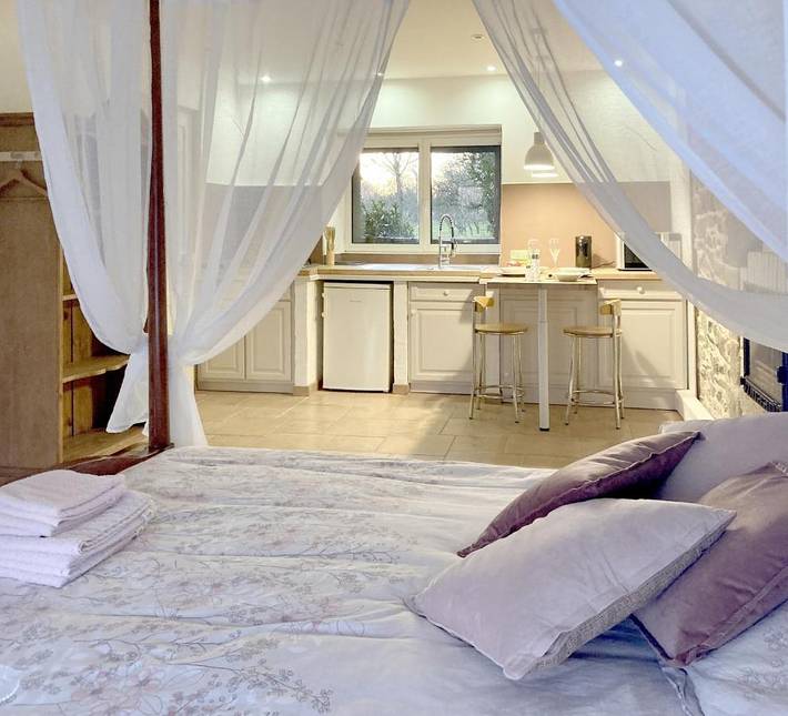 Gîte pour 2 personnes, avec terrasse ainsi que vue et jardin à Noyal-Muzillac - 4