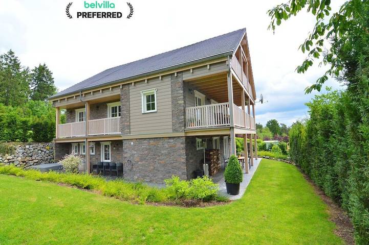 Chalet voor 10 personen, with terras and whirlpool as well as tuin and sauna in Durbuy