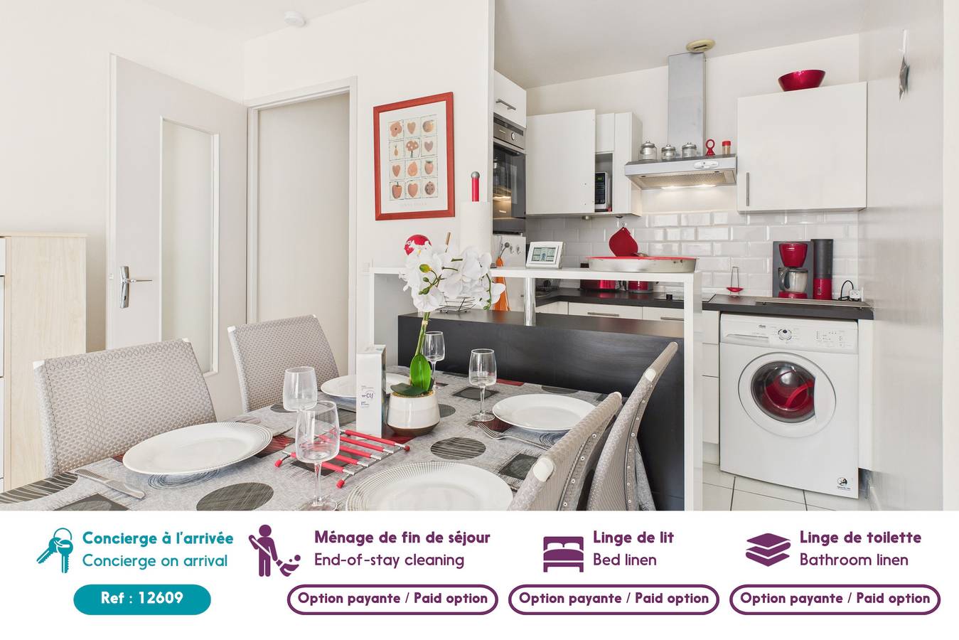 Entire apartment, 200m de la Grande Plage, appart 2 adultes/2enfants in Les Sables-d'Olonne, Vendée