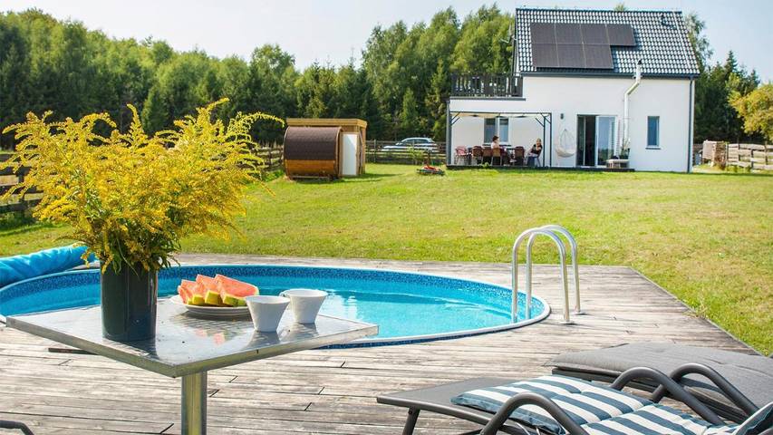 Villa für 13 Personen, mit Garten und Pool sowie Ausblick und Sauna, mit Haustier