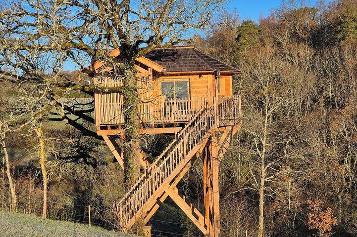 Nids en Perigord, cabane perchée avec Spa à 10min de Sarlat in Saint-Geniès, Périgord Noir
