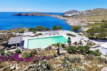 Ferienhaus für 4 Personen, mit Terrasse und Pool sowie Garten, mit Haustier auf Mykonos