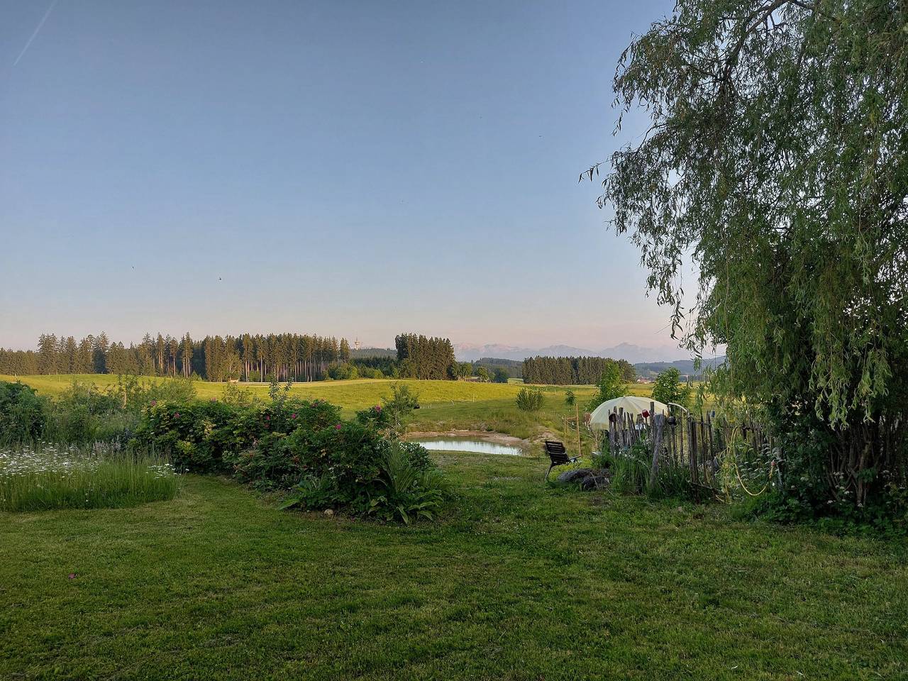 Ganze Wohnung, Ferienwohnung 'Krottenhill 2 ¼' mit Sauna, Garten und Wlan in Ingenried, Romantische Straße