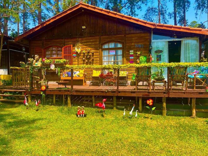 Casas e apartamentos de temporada para 6 pessoas, com vista para o lago e vista e ainda piscina em Itu
