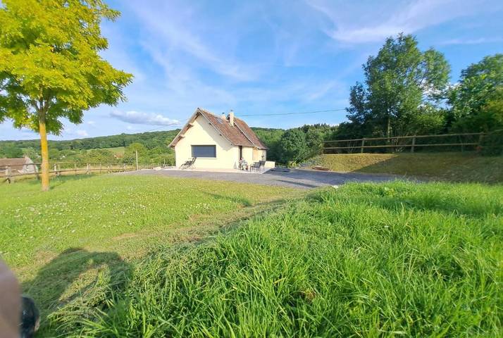 Maison de vacances pour 3 personnes, avec vue et jardin