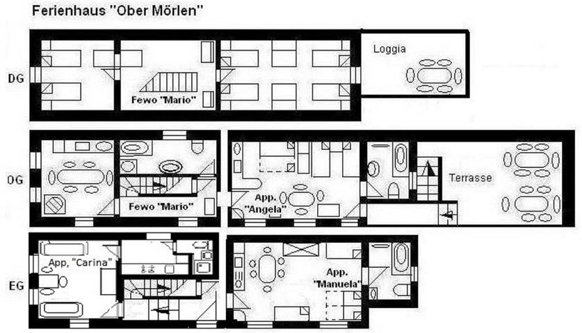 Ferienhaus für 11 Personen, mit Balkon und Terrasse in Ober-Mörlen - 2