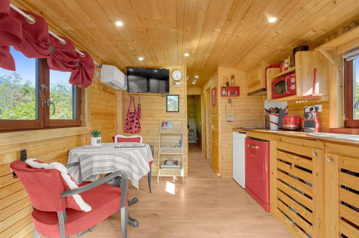 Maison de campagne pour 4 personnes, avec piscine ainsi que jardin et vue, adapté aux familles à Villeneuve-de-Rivière - 4