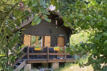 Chalet für 2 Personen, mit Terrasse und Garten im Elsass