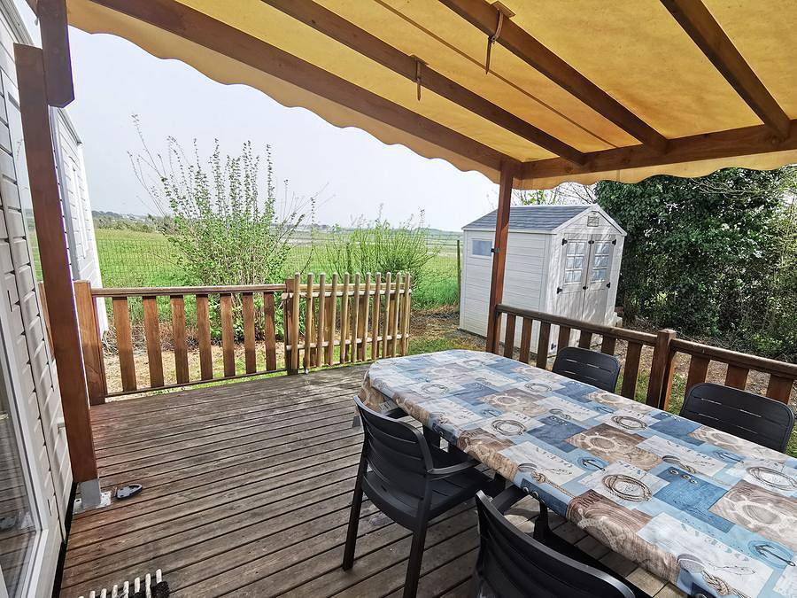 Camping et Parc Les Goelands - Mobilhome 6 personas - Parque N°7 - Terraza cubierta - 2 habitaciones in Arzal, Côte des Mégalithes