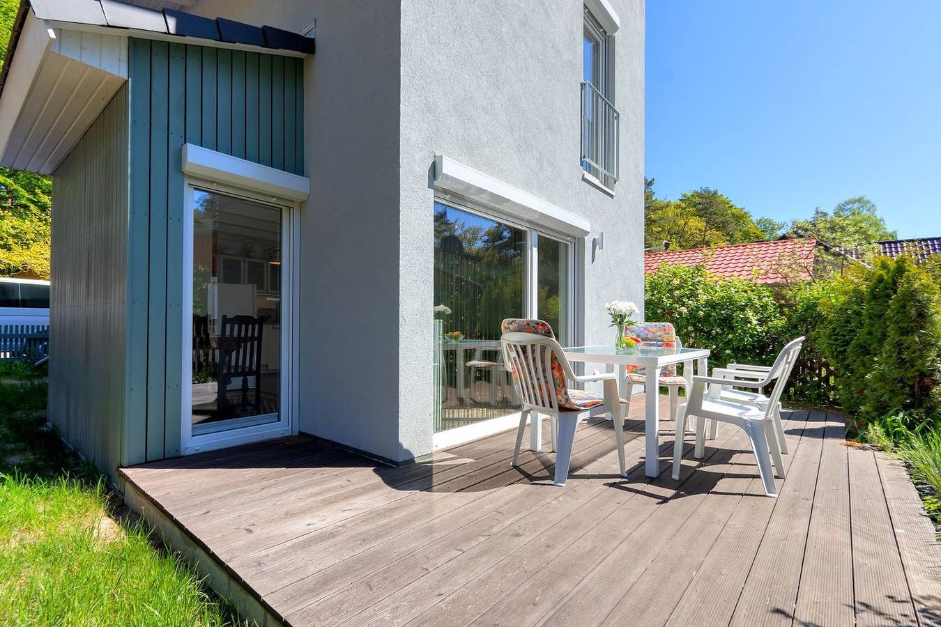 Ferienhaus Schwalbennest mit Terrasse, Wlan und nahe am Sandstrand in Kölpinsee in Kölpinsee, Loddin