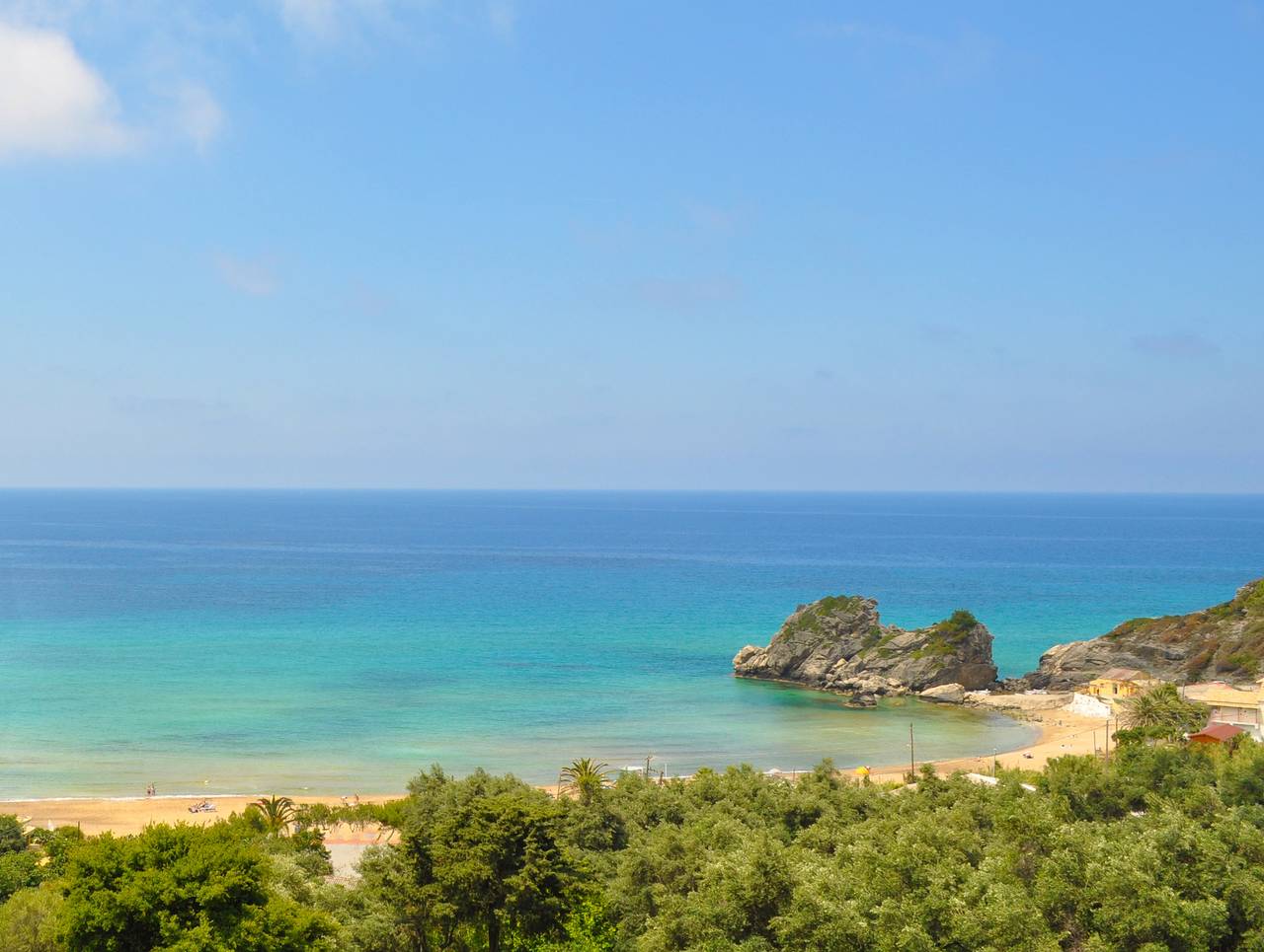 Ganze Wohnung, Studio Appartement mit Swimmingpool und Meerblick am Pelekas Beach auf Korfu in Pelekas, Korfu