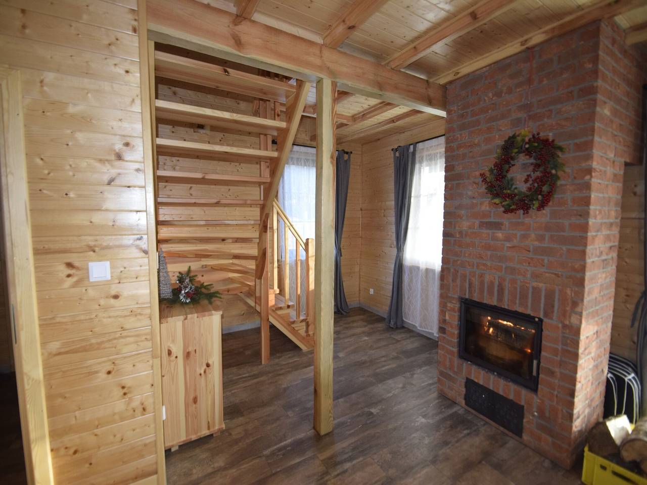Wooden Holiday Home in Skrzynia with Terrace in Tucheler Heide