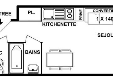Appartement De Vacances pour 4 Personnes dans Hauteluce, Espace Diamant, Photo 2