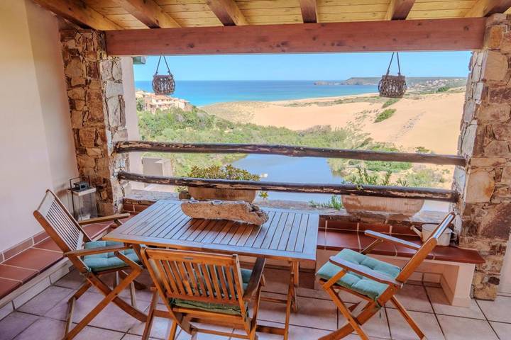 Ferienhaus für 4 Personen, mit Balkon und Ausblick sowie Seeblick