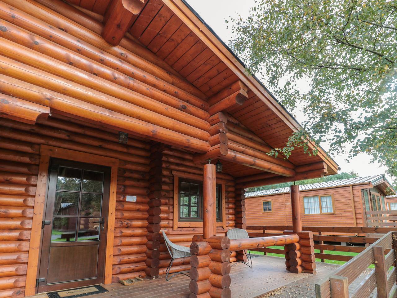 Welcome Hjem Log Cabin in Northumberland