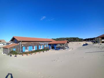 Gîte pour 12 personnes, avec vue ainsi que jardin et terrasse dans Saint-Girons-Plage