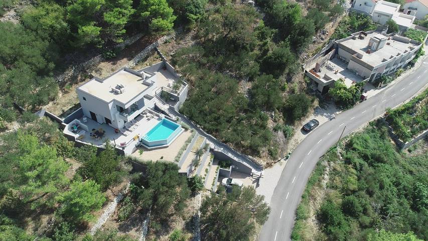 Luxusvilla Leona in der Nähe von Makarska, beheizter Pool in Zivogosce, Makarska Riviera