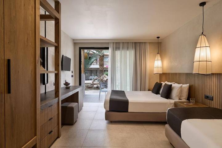 Club vacances pour 2 personnes, avec Balcon et Terrasse ainsi que Jardin et Bassin pour enfant en Crète - 4