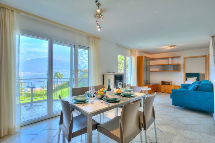 Ferienhaus für 6 Personen, mit Terrasse und Kinderpool sowie Seeblick in Gambarogno - 3