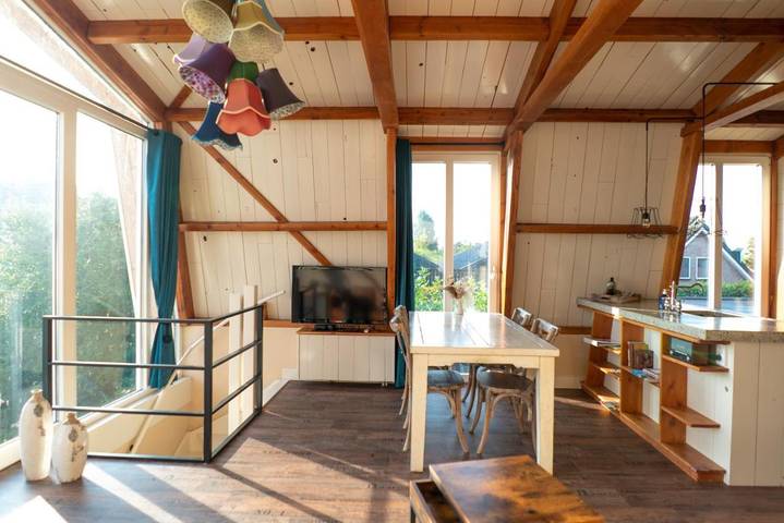 Location de vacances pour 4 personnes, avec vue ainsi que vue sur le lac et jardin dans Roelofarendsveen - 4