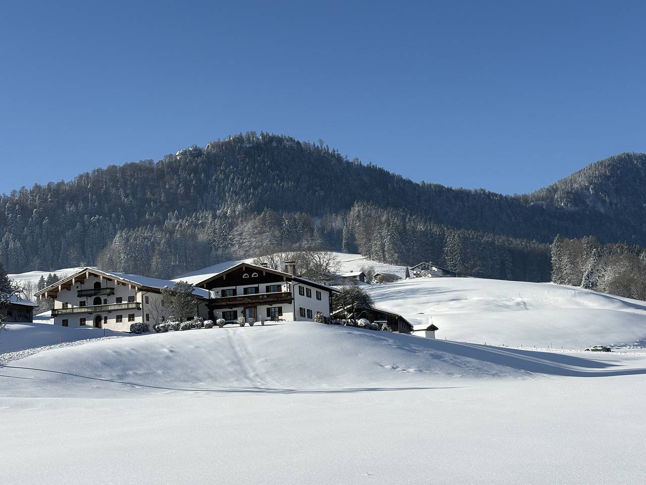 Ferienhof Kecht inkl. Chiemgaukarte - Ferienwohnung Westernberg 55qm, Terr., Küche, 1 Schlafzimmer, 1 Wohnschlafz. in Ruhpolding, Bayerische Alpen