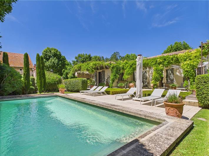 Maison de vacances pour 6 personnes, avec Terrasse ainsi que Jardin et Piscine à Maussane-les-Alpilles