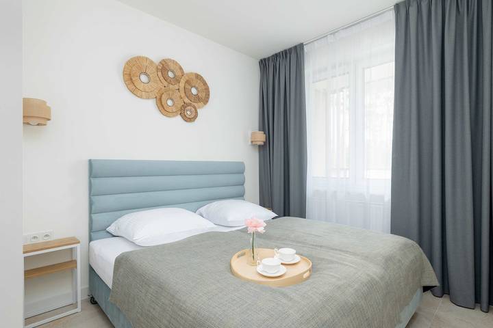 Apartament wakacyjny dla 4 osób, z balkon/ taras, zwierzęta dozwolone w Dąbki