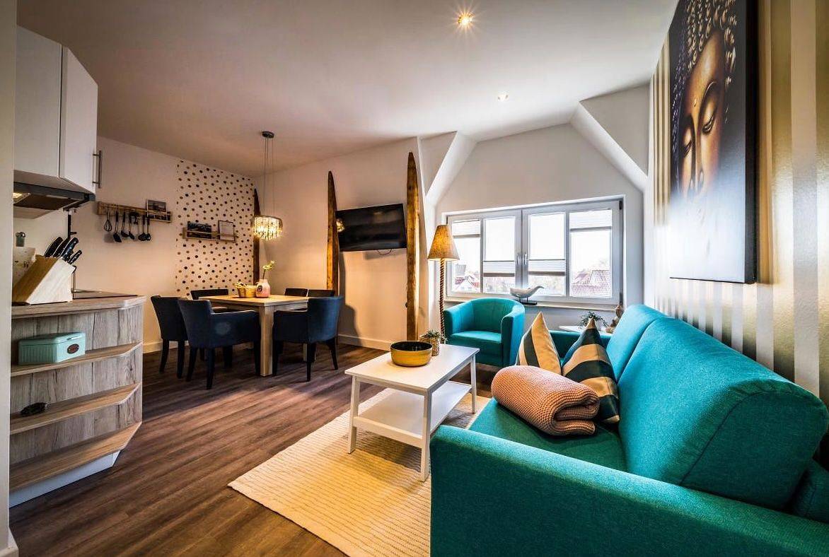 Ganze Wohnung, Ferienwohnung Sky – Urlaub mit Hund im Dachgeschoss der Beachvilla in Borkum