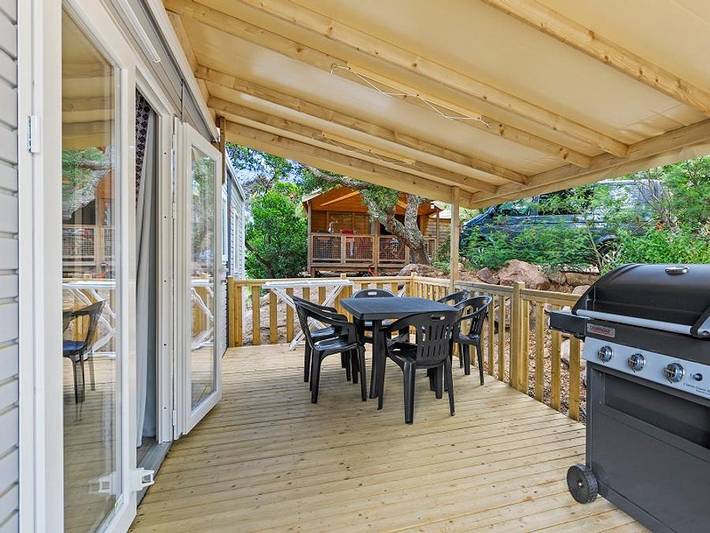 Camping Le Damier - Mobilheim 6 personen - Lodge - 3 Schlafzimmer in Pianottoli-Caldarello, Sartène und Umgebung
