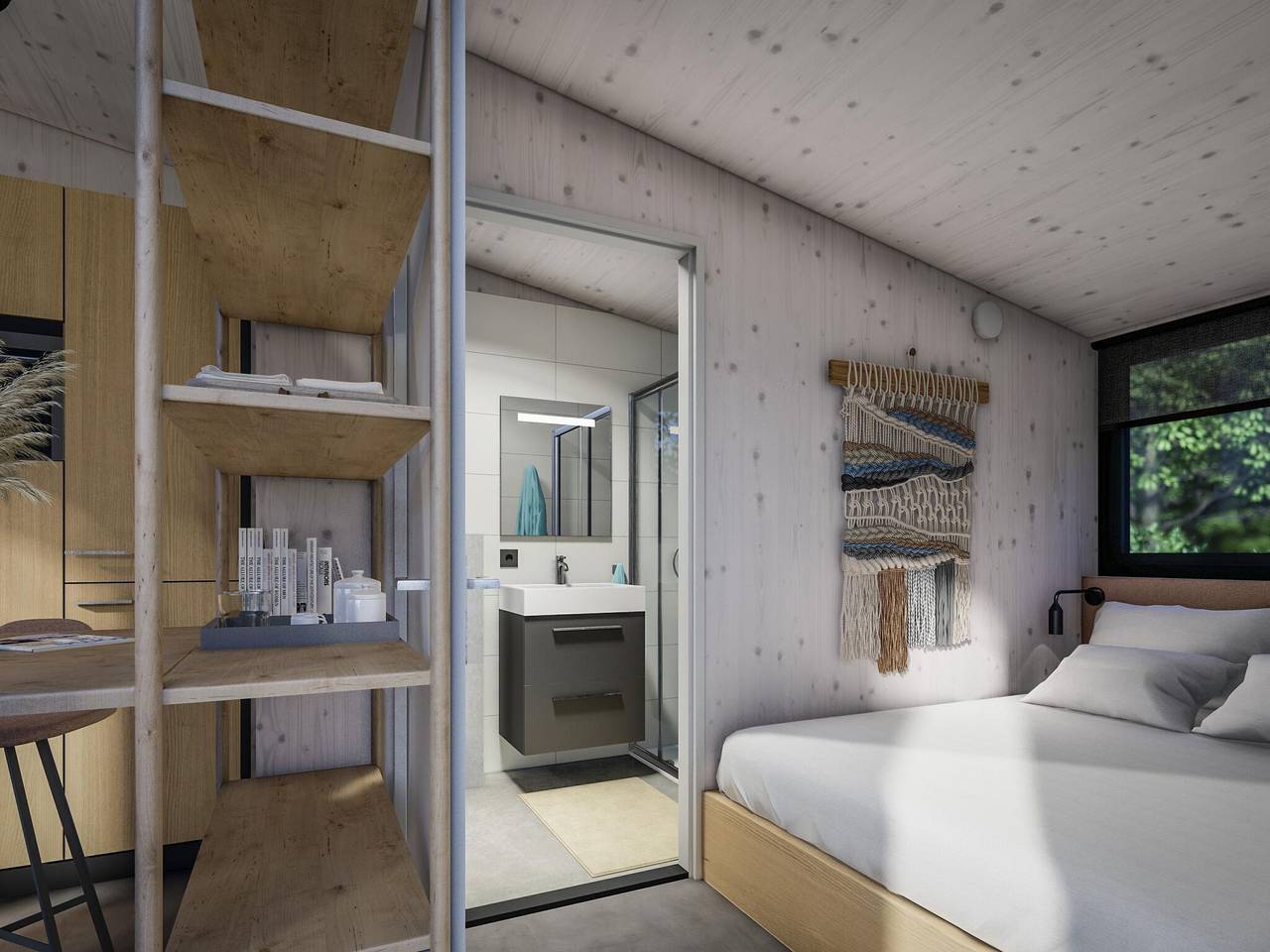 Tiny House in Arcen mit Zugang zum See in Nationalpark De Maasduinen