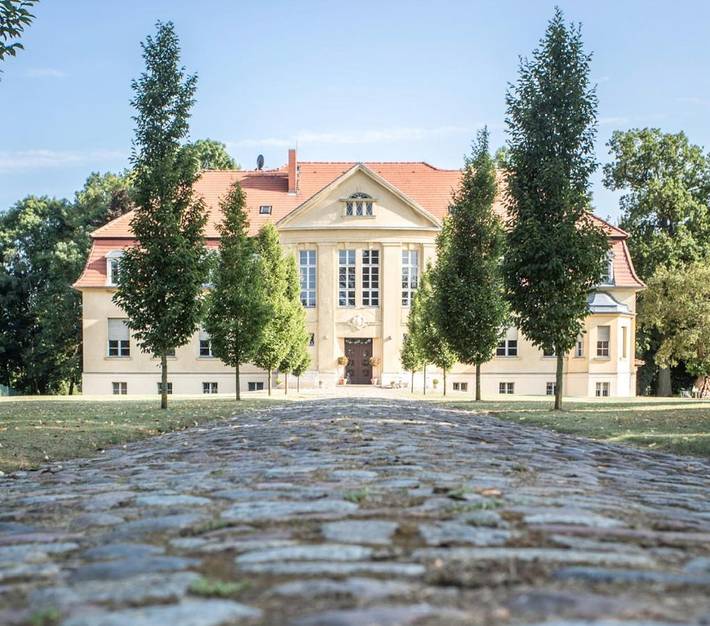 Ferienwohnung für 7 Personen, mit Terrasse und Garten sowie Ausblick und Seeblick in Heiligengrabe