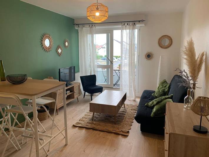 Gîte pour 4 personnes, avec balcon dans Centre Equestre (Courseulles-sur-Mer)