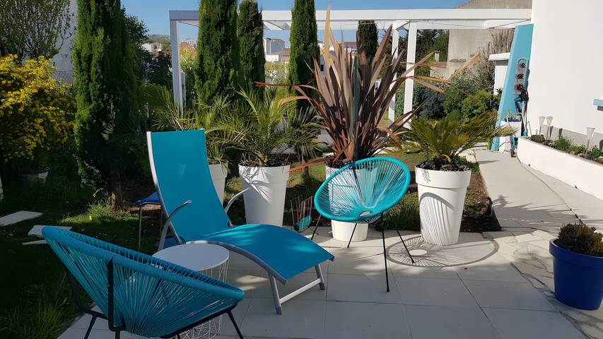 Chambre d’hôte pour 4 personnes, avec balcon et jardin en Charente-Maritime