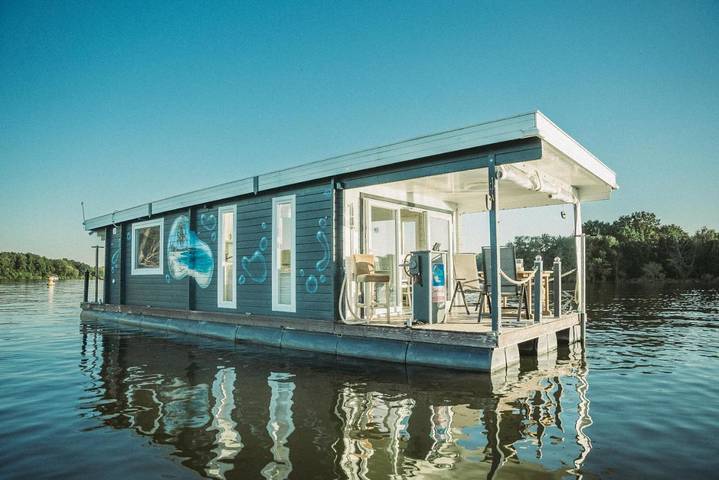 Boot für 6 Personen, mit Terrasse und Ausblick, mit Haustier in Werder