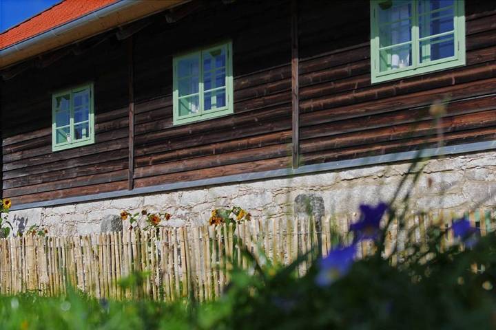 Ferienwohnung für 35 Personen, mit Balkon/Terrasse und Terrasse sowie Garten und Sauna in Haidmühle