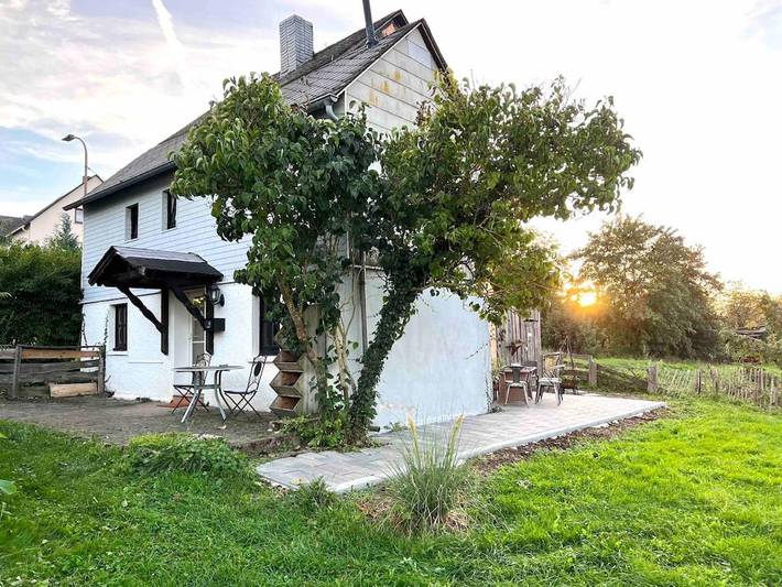 Ferienhaus für 6 Personen, mit Terrasse und Garten sowie Ausblick in Geierlay Hängeseilbrücke