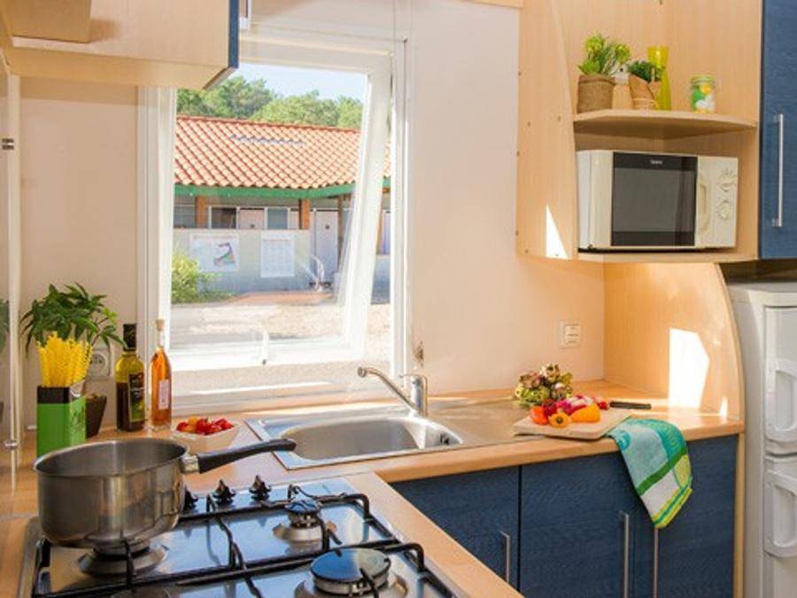 Camping Lou Pignada - Mobilheim 4 personen - Classic Xl | 2 Schlafz. | 4 Pers. | Erhöhte Terrasse in Ondres, Côte d’Argent