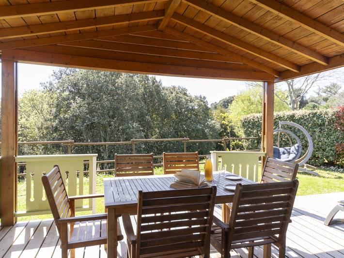 Location de vacances pour 5 personnes, avec terrasse ainsi que bassin pour enfant et sauna, animaux acceptés à Lagorce - 3