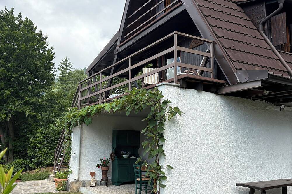 Chalet on the heights of Lake Maggiore with private beach in Trarego Viggiona, Lago Maggiore (Piemont)