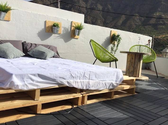 Casa rural para 9 personas, con Balcón además de Terraza y Vistas en Santa Lucía de Tirajana