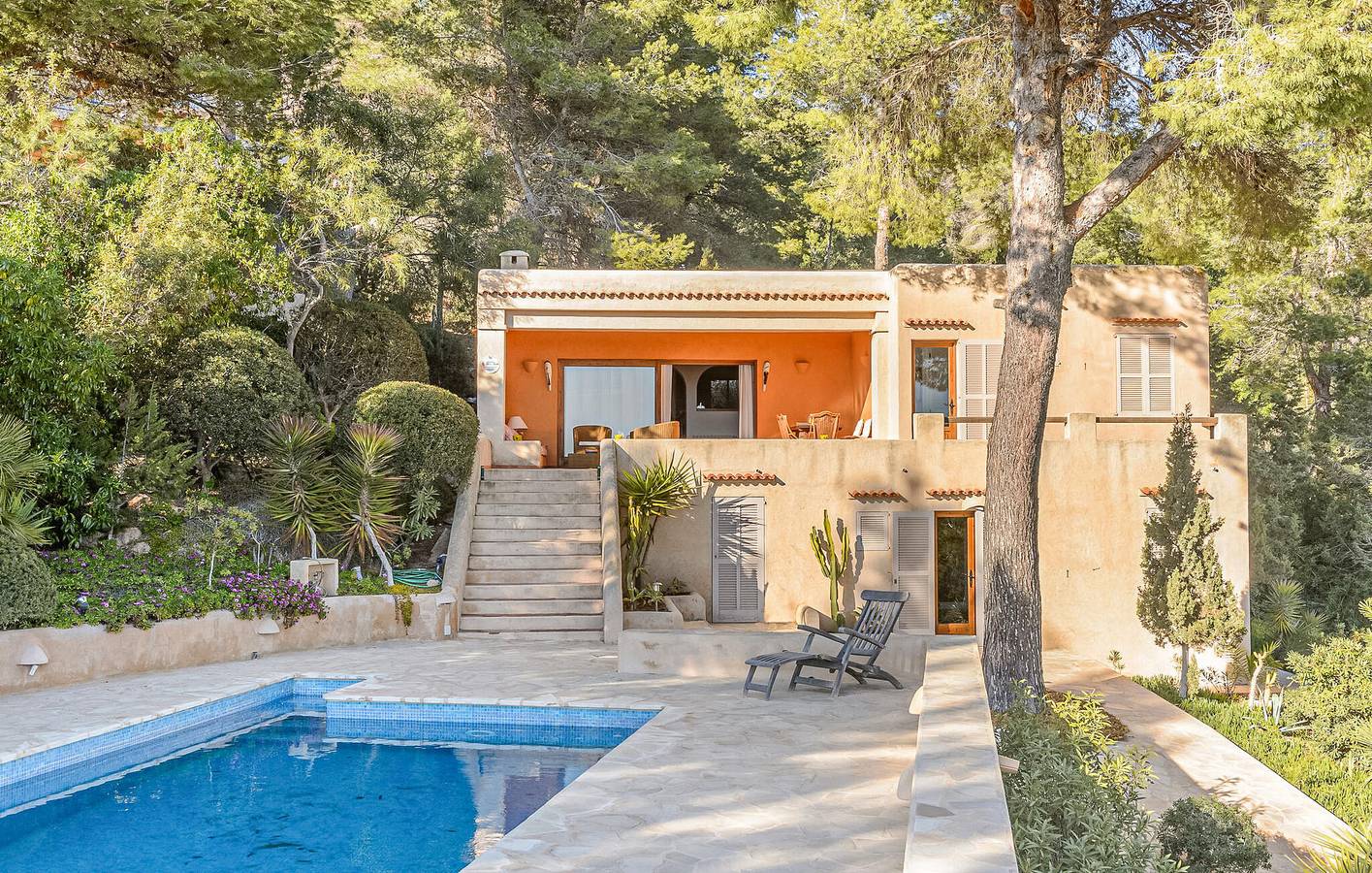Appartement avec vue sur la mer, avec piscine et terrasse, à 1,5 km de la plage de Ses Boques in Es Cubells, Sant Josep de sa Talaia