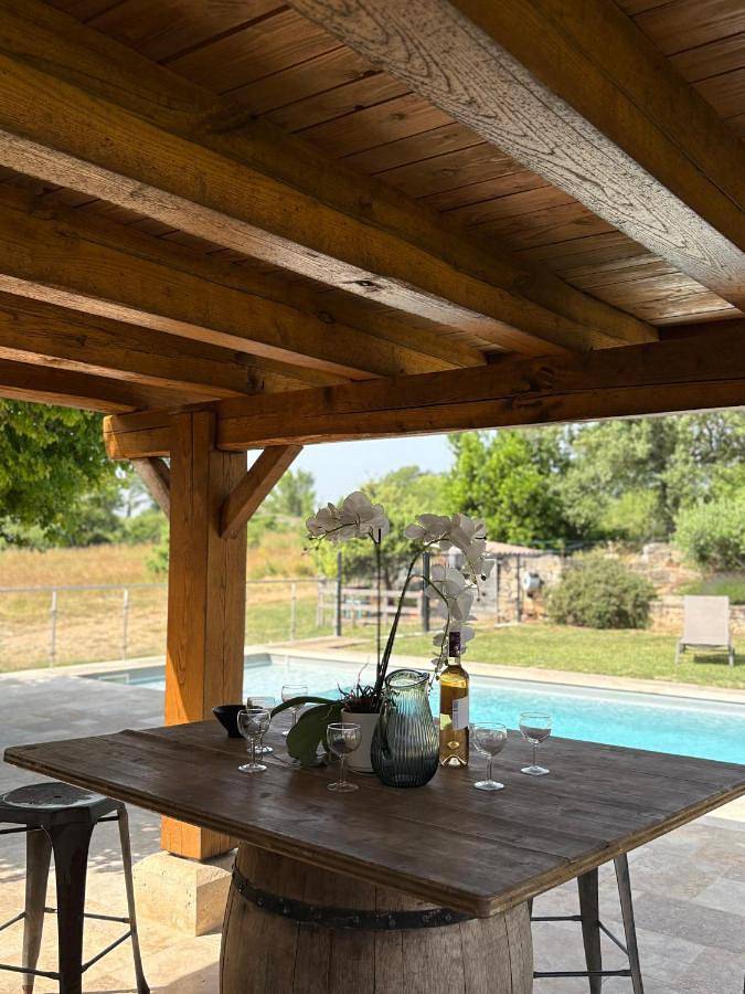Location de vacances pour 10 personnes, avec vue ainsi que jardin et piscine à Saint-Privat-de-Champclos - 3