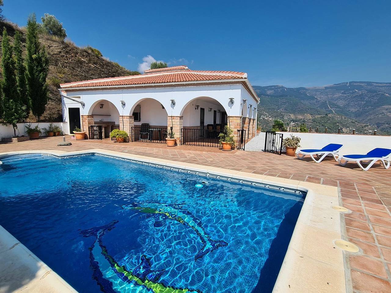 Ferienhaus 'Casa La Vista' mit Meerblick, Wi-Fi und Klimaanlage in Canillas de Albaida, Málaga Provinz
