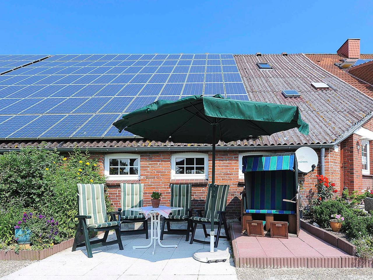 Ganze Ferienwohnung, Ferienwohnungen auf Ferienhof Warfthof Becker in Werdum - Ferienwohnung Wintergarten in Wallum, Werdum