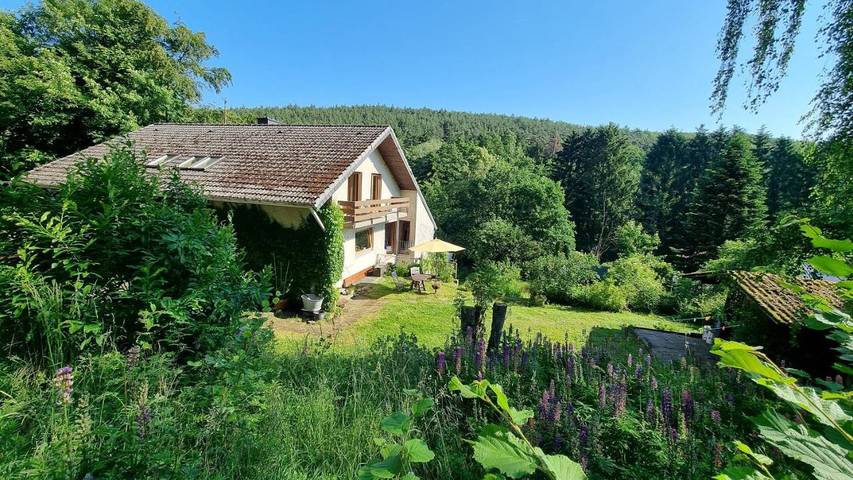 Ferienwohnung für 4 Personen, mit Balkon und Garten sowie Ausblick in Brombachtal