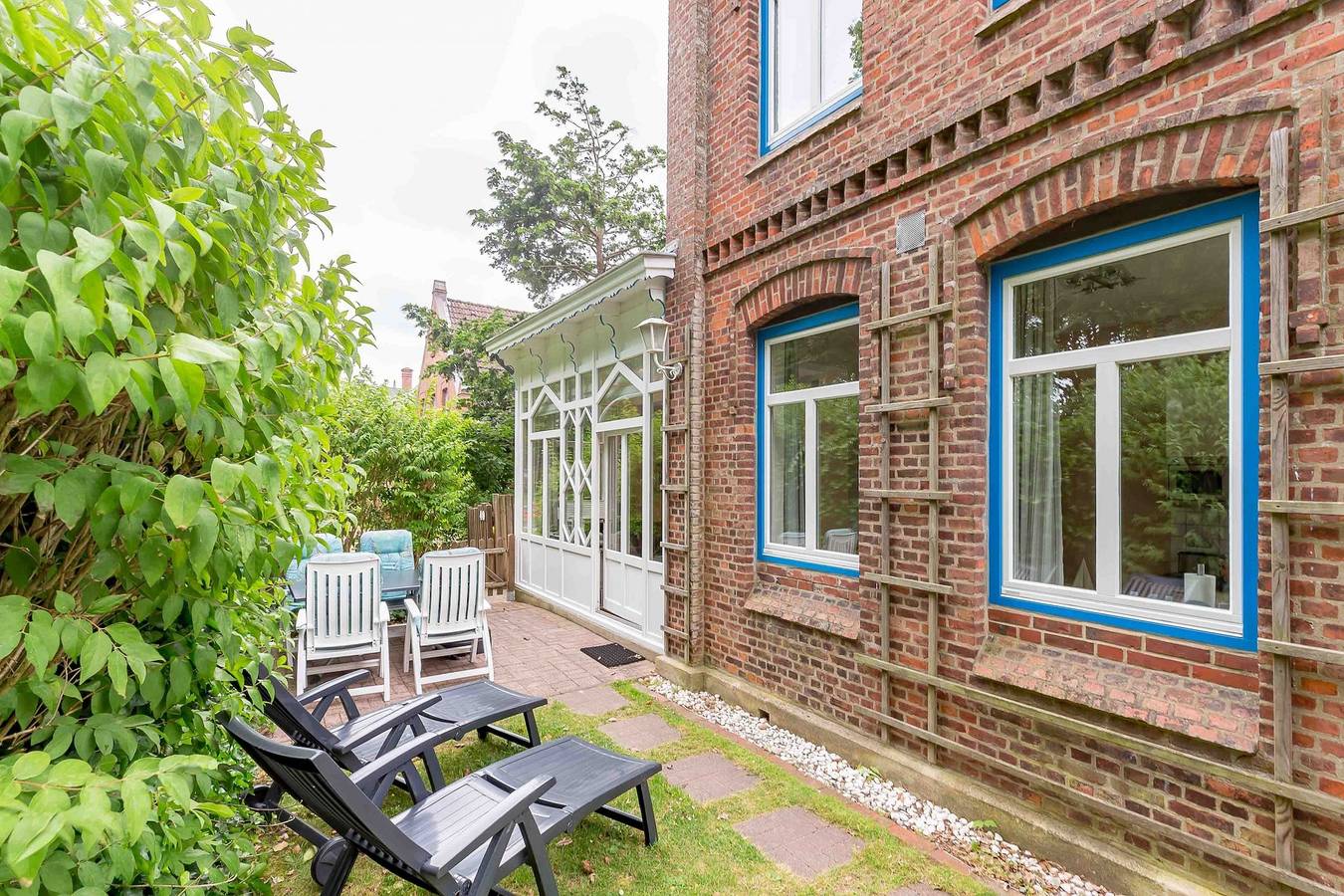 Ganze Ferienwohnung, Mohnblume Haus Sommergarten in Wyk auf Föhr (Stadt), Wyk auf Föhr