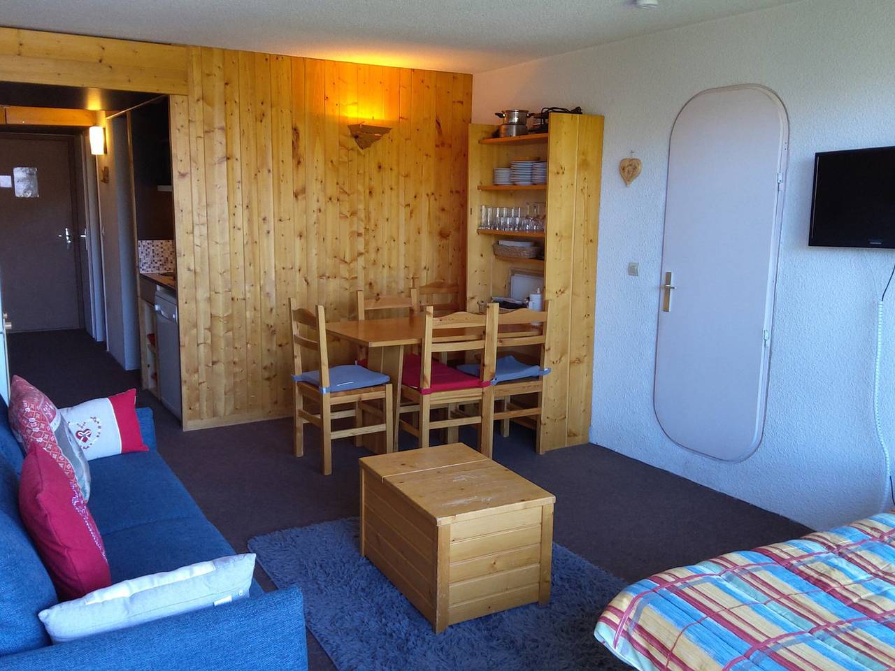 Appartement entier, Appartement 2 pièces pour 6 à Arc 1600, proche piste, animaux admis in Arc 1600, Bourg-Saint-Maurice